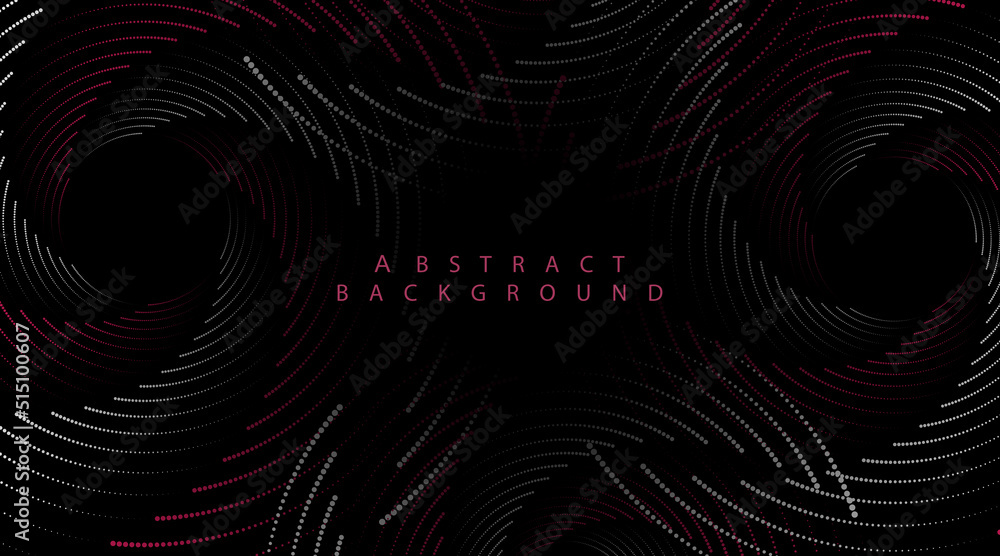 Aufkleber swirl circle background.swirl circle shape on dark background.