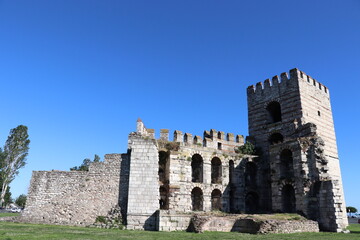 ruins of the castle in the country, istanbul