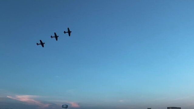 Addison, Texas - July 4, 2022: Kaboom Town 4th of July Airshow