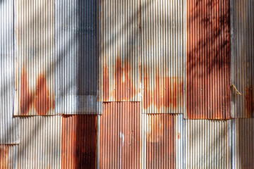 Rusted galvanized iron plate texture for background