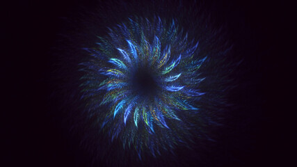 Fototapeta premium 3D rendering abstract round light background