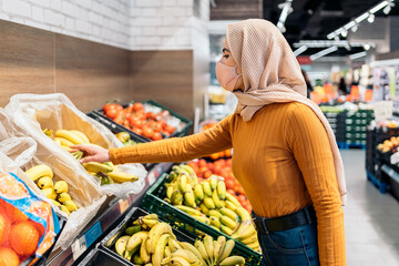 Muslim Woman in the Supermarket