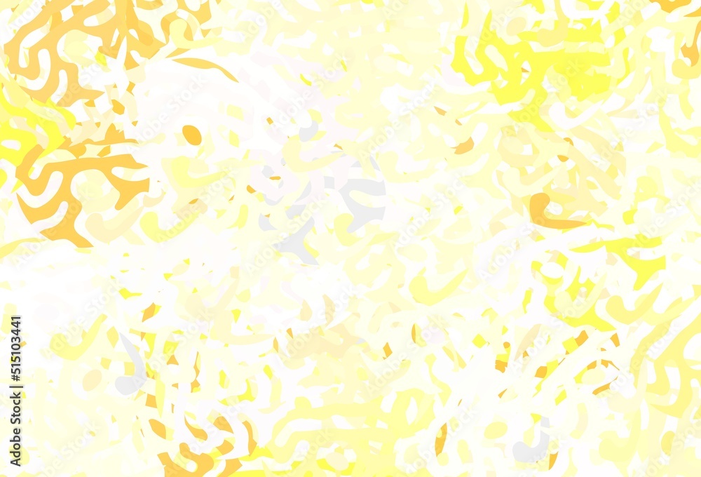 Aufkleber light red, yellow vector texture with abstract forms.