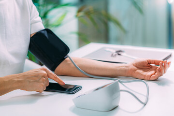 Measuring Blood Pressure, Using Smartphone to Follow Results