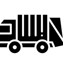garbage truck solid icon
