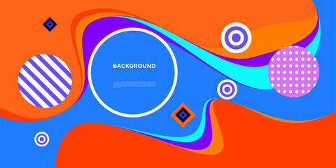 Vector Colorful pop art abstract background for banner and landing page