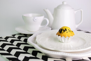 Close up French Traditional Cake , Madeleine