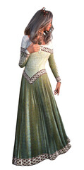 3D Celtic woman sorcerer