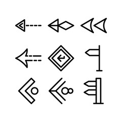 left icon or logo isolated sign symbol vector illustration - high quality black style vector icons
