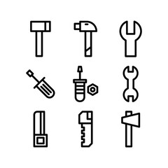 tools icon or logo isolated sign symbol vector illustration - high quality black style vector icons
