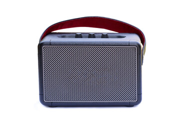 Retro style Bluetooth speaker with volume knob and strong metal grille, ready to hold (speaker)...
