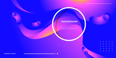 Obraz premium Vector Colorful gradient abstract minimalist background for banner and landing page