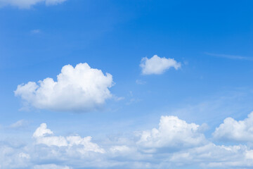 Cloud on blue sky, nature background, weather and season background