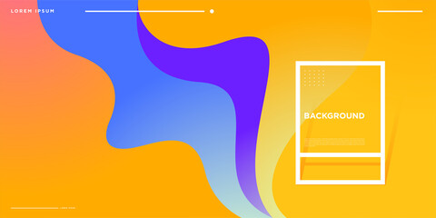 Vector Colorful gradient abstract minimalist background for banner and landing page