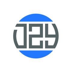 DZY letter logo design on WHITE background. DZY creative initials letter logo concept. DZY letter design.
