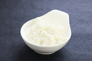 Dietary granulated cottage cheese for breakfast