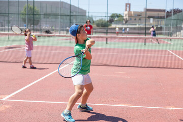 Fototapeta premium Children tennis