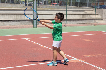 Fototapeta premium Children tennis