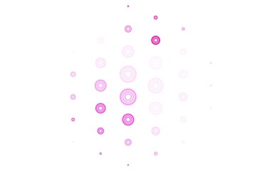Light Pink, Yellow vector pattern with spheres.