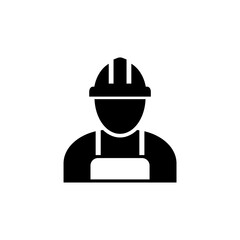 Worker icon isolated on white background