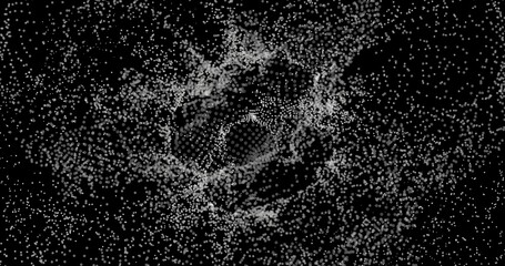 black and white background wireframe 3d dots 