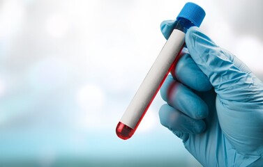 Iron Test Medical check up test tube with biological sample concept
