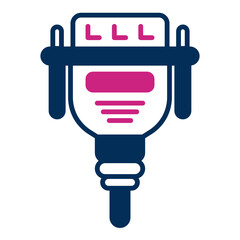 vga cable icon on transparent background