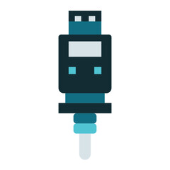 firewire cable icon on transparent background