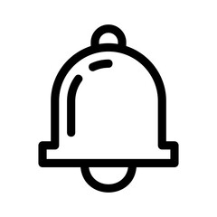 notification bell  icon or logo isolated sign symbol vector illustration - high quality black style vector icons

