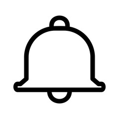 notification bell  icon or logo isolated sign symbol vector illustration - high quality black style vector icons
