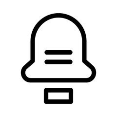 notification bell  icon or logo isolated sign symbol vector illustration - high quality black style vector icons
