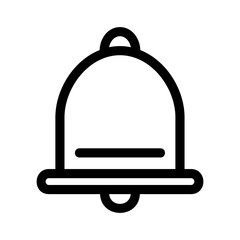 notification bell  icon or logo isolated sign symbol vector illustration - high quality black style vector icons
