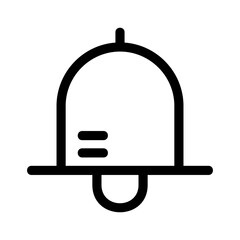 notification bell  icon or logo isolated sign symbol vector illustration - high quality black style vector icons
