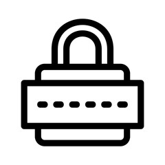 password icon or logo isolated sign symbol vector illustration - high quality black style vector icons
