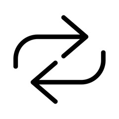 repeat icon or logo isolated sign symbol vector illustration - high quality black style vector icons
