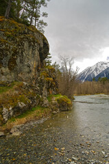 A small river in the Caucasian mountains.