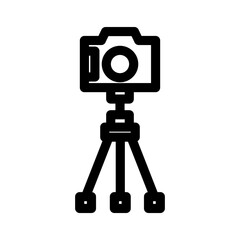 tripod icon or logo isolated sign symbol vector illustration - high quality black style vector icons

