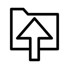 upload icon or logo isolated sign symbol vector illustration - high quality black style vector icons
