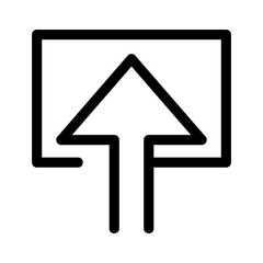 upload icon or logo isolated sign symbol vector illustration - high quality black style vector icons
