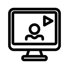 youtuber icon or logo isolated sign symbol vector illustration - high quality black style vector icons
