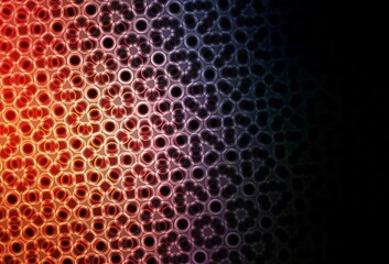 Dark Blue, Yellow vector template with circles.
