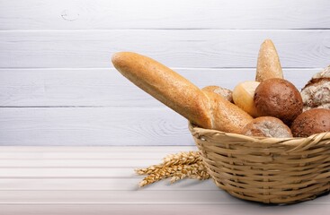 Butter Sourdough Pastry on the desk, Homemade bakery concept