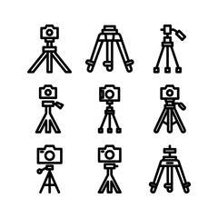 tripod icon or logo isolated sign symbol vector illustration - high quality black style vector icons
