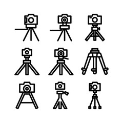 tripod icon or logo isolated sign symbol vector illustration - high quality black style vector icons
