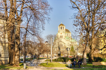 Sofia landmarks, Bulgaria, HDR Image