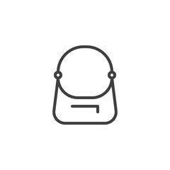 Stylish handbag line icon
