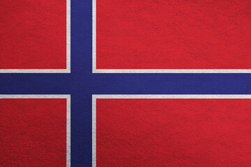Modern shine leather background in colors of national flag. Norway