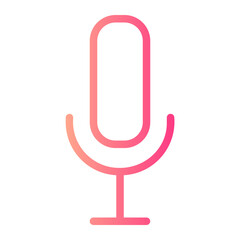 Microphone gradient icon