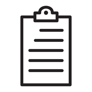 Clipboard line icon