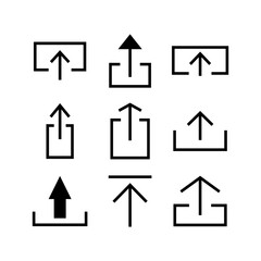 upload icon or logo isolated sign symbol vector illustration - high quality black style vector icons
